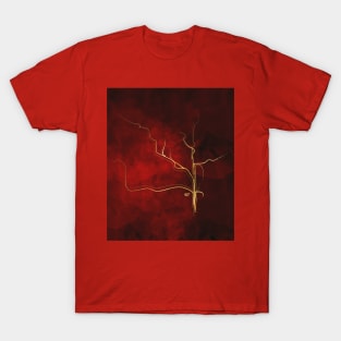 Kintsugi Red #art #decor #buyart #japanese #gold #red #kirovair #design T-Shirt